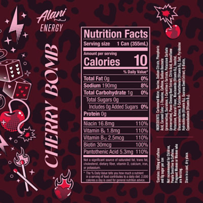 Alani Nu Energy Cherry Bomb 12fz - 12 FZ - Image 3