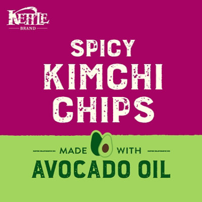 Kettle Brand Made With Avocado Oil Spicy Kimchi Potato Chips, 6 Oz Bag - 6 OZ - Image 2