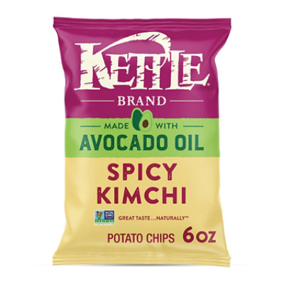 Kettle Brand Made With Avocado Oil Spicy Kimchi Potato Chips, 6 Oz Bag - 6 OZ - Image 1