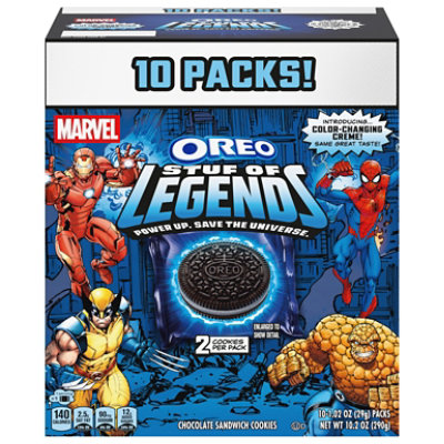 MARVEL OREO Stuf of Legends Cookies Multipack, Special Edition - 10 Count - Image 4