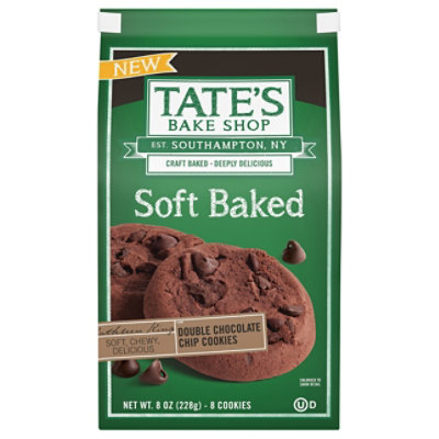 Tates Cookies Soft Baked Double Chocolate Chip 8oz - 8 OZ - Image 1