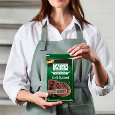 Tates Cookies Soft Baked Double Chocolate Chip 8oz - 8 OZ - Image 3