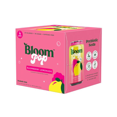 Bloom Pop Raspberry Lemonade 4-12fz - 4-12 FZ - Image 1