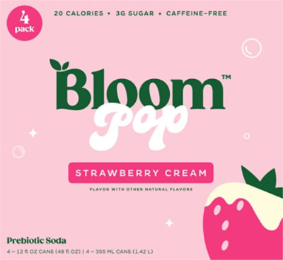 Bloom Pop Strawberry Cream 4-12fz - 4-12 FZ - Image 6