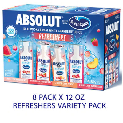 Absolut Ocean Refreshers Variety - 8-12 FZ - Image 1