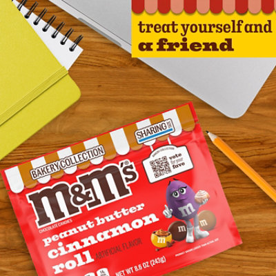 M&M's Peanut Butter Cinnamon Roll Chocolate Candies - 8.6 Oz - Image 5