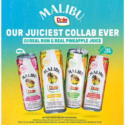 Malibu Dole Variety 8pk Cans - 8-12 FZ - Image 2