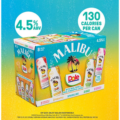 Malibu Dole Variety 8pk Cans - 8-12 FZ - Image 3