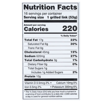 Marcangelo Bratwurst Pork Sausage Frozen 39.36oz - 39.36OZ - Image 3