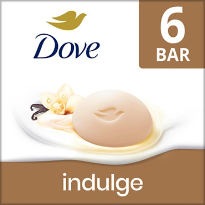 Dove Soap Bar Vanilla & Sweet Cream 22.5 Oz - 6-3.75 OZ - Image 1