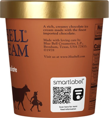 Blue Bell Dutch Chocolate Ice Cream - 1 Pint - 1 PT - Image 5
