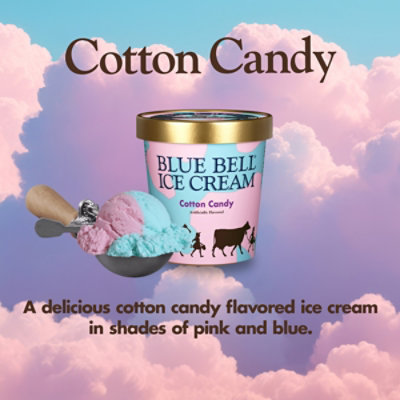Blue Bell Cotton Candy Ice Cream - 1 Pint - 1 PT - Image 2