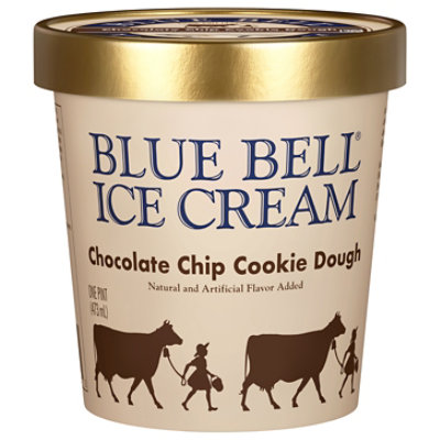 Blue Bell Chocolate Chip Cookie Dough Ice Cream - 1 Pint - 1 PT - Image 1