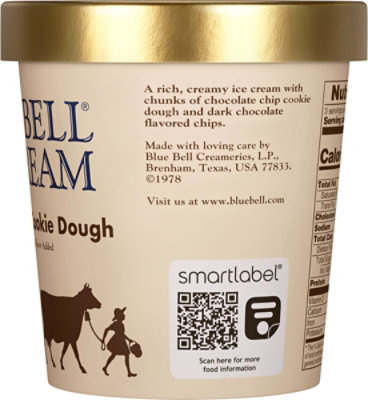 Blue Bell Chocolate Chip Cookie Dough Ice Cream - 1 Pint - 1 PT - Image 5