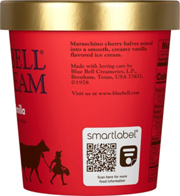 Blue Bell Cherry Vanilla Ice Cream - 1 Pint - 1 PT - Image 5