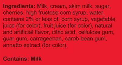 Blue Bell Cherry Vanilla Ice Cream - 1 Pint - 1 PT - Image 7