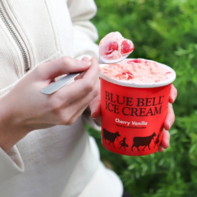 Blue Bell Cherry Vanilla Ice Cream - 1 Pint - 1 PT - Image 3