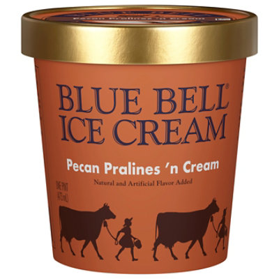 Blue Bell Pecan Pralines 'n Cream Ice Cream - 1 Pint - 1 PT - Image 1