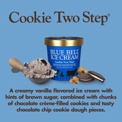 Blue Bell Cookie Two Step Ice Cream - 1 Pint - 1 PT - Image 2