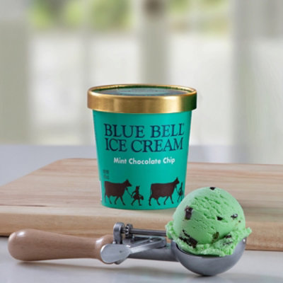 Blue Bell Mint Chocolate Chip Ice Cream - 1 Pint - 1 PT - Image 3