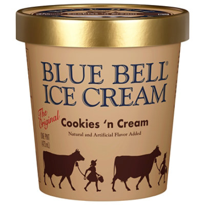 Blue Bell Cookies N Cream Ice Cream 1 Pint - 1 PT - Image 1