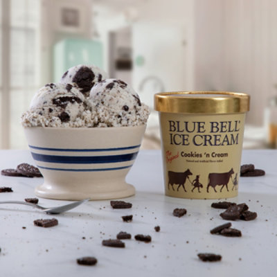 Blue Bell Cookies N Cream Ice Cream 1 Pint - 1 PT - Image 3