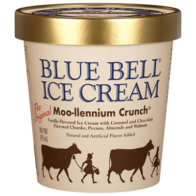 Blue Bell Moo-llennium Crunch Ice Cream - 1 Pint - 1 PT - Image 1