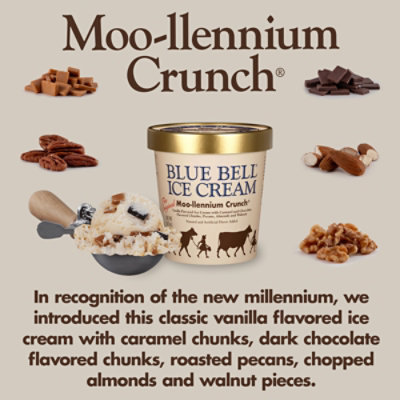 Blue Bell Moo-llennium Crunch Ice Cream - 1 Pint - 1 PT - Image 2
