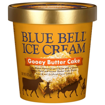Blue Bell Gooey Butter Cake Ice Cream - 1 Pint - 1 PT - Image 1