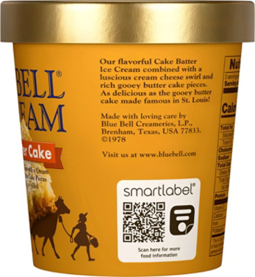 Blue Bell Gooey Butter Cake Ice Cream - 1 Pint - 1 PT - Image 5