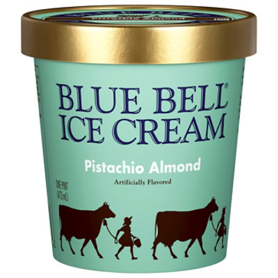 Blue Bell Pistachio Almond Ice Cream - 1 Pint - PT - Image 1