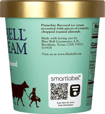Blue Bell Pistachio Almond Ice Cream - 1 Pint - PT - Image 5