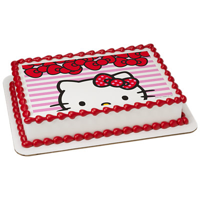 Hello Kitty® Big Smiles Image Photo Cake - Image 1