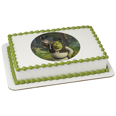 Dreamworks Shrek And Donkey Image Photo Cake - Image 1