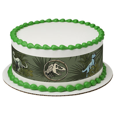 Jurassic World Adventure Strip Photo Cake - Image 1