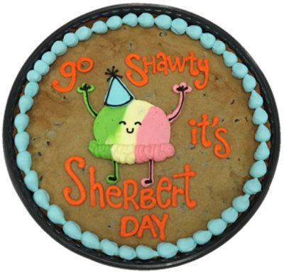 Go Shawty It's Sherbert Day Cookie Cake - Image 1
