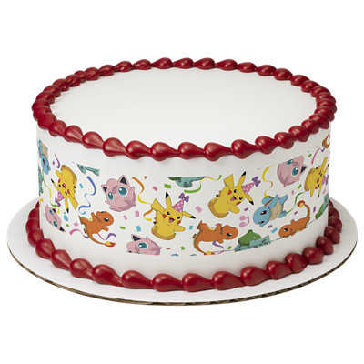 Pokémon Happy Party Strip Photo Cake - Image 1