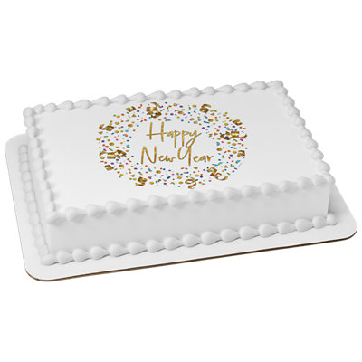 Happy New Year Confetti Cake - Image 1