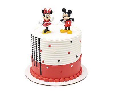 Mickey & Minnie Round Decorated Toy Cake - Image 1