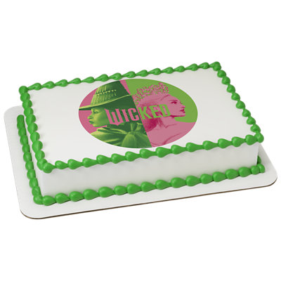 Wicked Glinda And Elphaba Image Photo Cake - Image 1