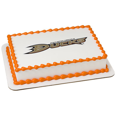 NHL® Anaheim Ducks® Image Photo Cake - Image 1