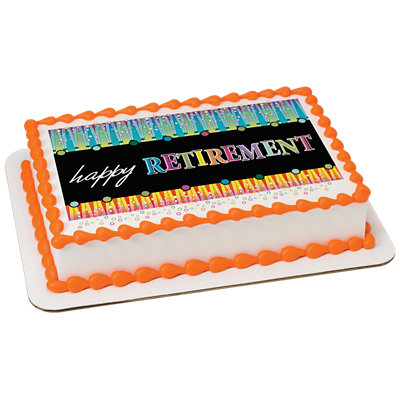 Happy Retirement Image Photo Cake - Image 1