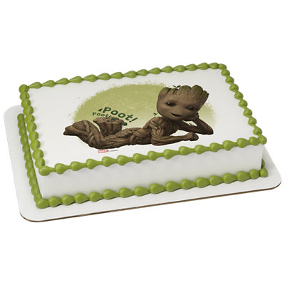 MARVEL Studios' I Am Groot Image Photo Cake - Image 1