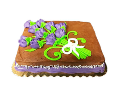 Rose Bud Bouquet Cake - Image 1