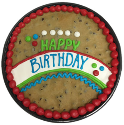 Happy Birthday Banner Cookie Cake - Image 1