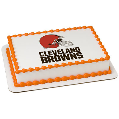 NFL Cleveland Browns Image Photo Cake - Image 1