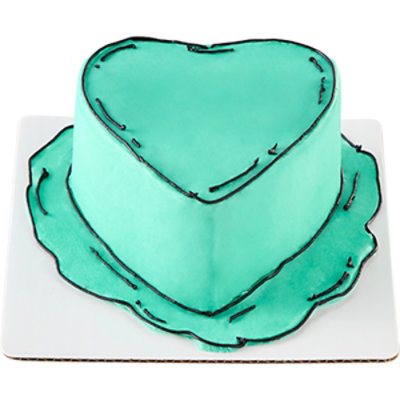 Overjoyed Pop Art Nope Heart Shaped Cake - Image 1