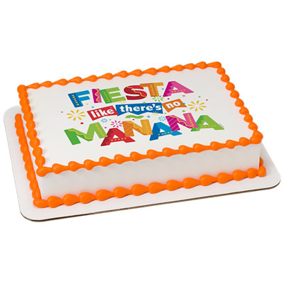 Fiesta Like There's No Mañana Image Photo Cake - Image 1