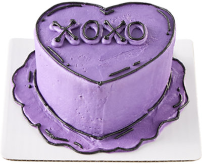 Overjoyed Pop Art Xoxo Heart Shaped Cake - Image 1