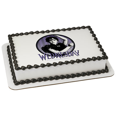 Wednesday Image Photo Cake - Image 1
